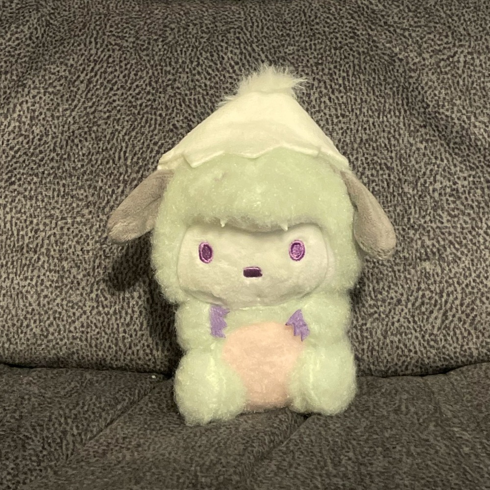 Pochacco x Dinosaur Cosplay Costume Plush Keychain